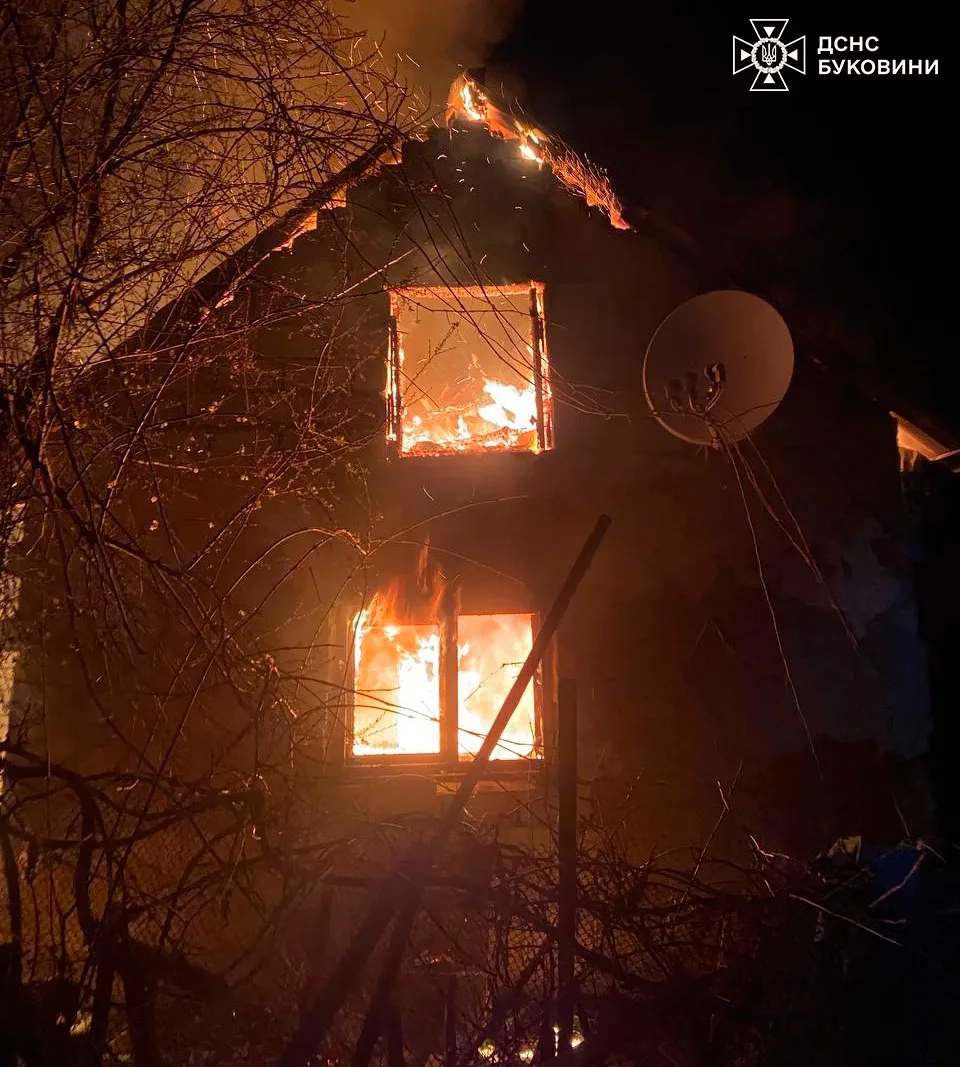 На Буковині сталися 4 пожежі у житловому секторі, одна людина загинула